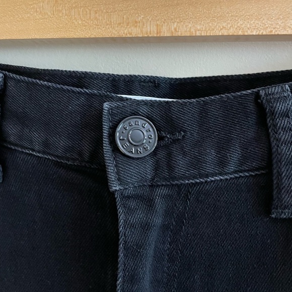 Sandro Paris Dorris Distressed Patchwork Jeans Size 36 - Picture 8 of 14